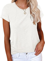 Womens Summer Basic Sleeve Tshirts Tops | Cicy Bell