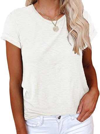Womens Summer Basic Sleeve Tshirts Tops | Cicy Bell