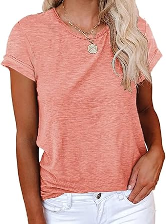 Womens Summer Basic Sleeve Tshirts Tops | Cicy Bell