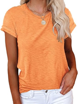 Womens Summer Basic Sleeve Tshirts Tops | Cicy Bell