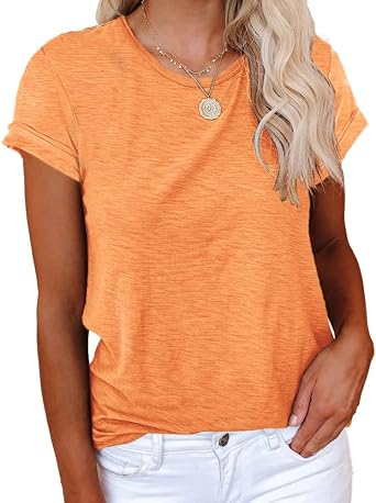 Womens Summer Basic Sleeve Tshirts Tops | Cicy Bell