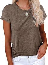Womens Summer Basic Sleeve Tshirts Tops | Cicy Bell
