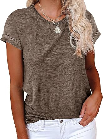 Womens Summer Basic Sleeve Tshirts Tops | Cicy Bell