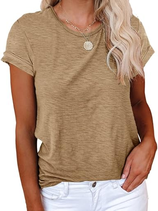 Womens Summer Basic Sleeve Tshirts Tops | Cicy Bell