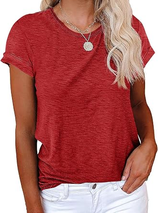 Womens Summer Basic Sleeve Tshirts Tops | Cicy Bell