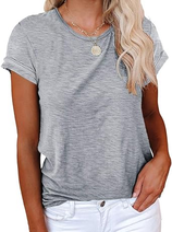 Womens Summer Basic Sleeve Tshirts Tops | Cicy Bell