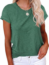 Womens Summer Basic Sleeve Tshirts Tops | Cicy Bell