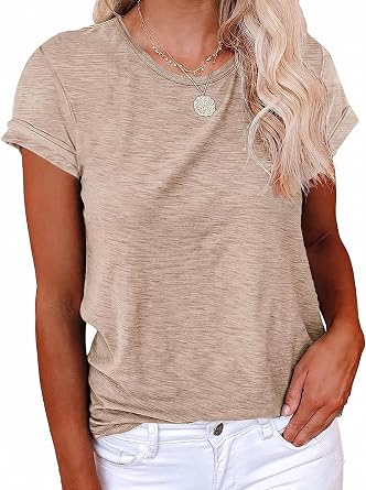 Womens Summer Basic Sleeve Tshirts Tops | Cicy Bell