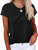 Womens Summer Basic Sleeve Tshirts Tops | Cicy Bell