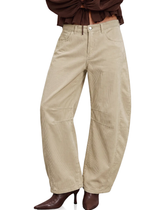 Womens Baggy High Waisted Wide Leg Trouser | Cicy Bell