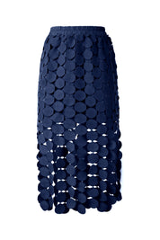 Cicy Bell Womens Dark Blue Hollow Out Maxi Skirts